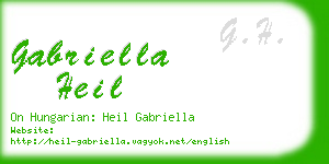 gabriella heil business card